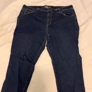 Old navy super skinny rockstar jeans dark wash size 16 regular inseam